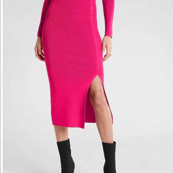 Express Skirts Nwt Express Body Contour Midi Skirt Poshmark